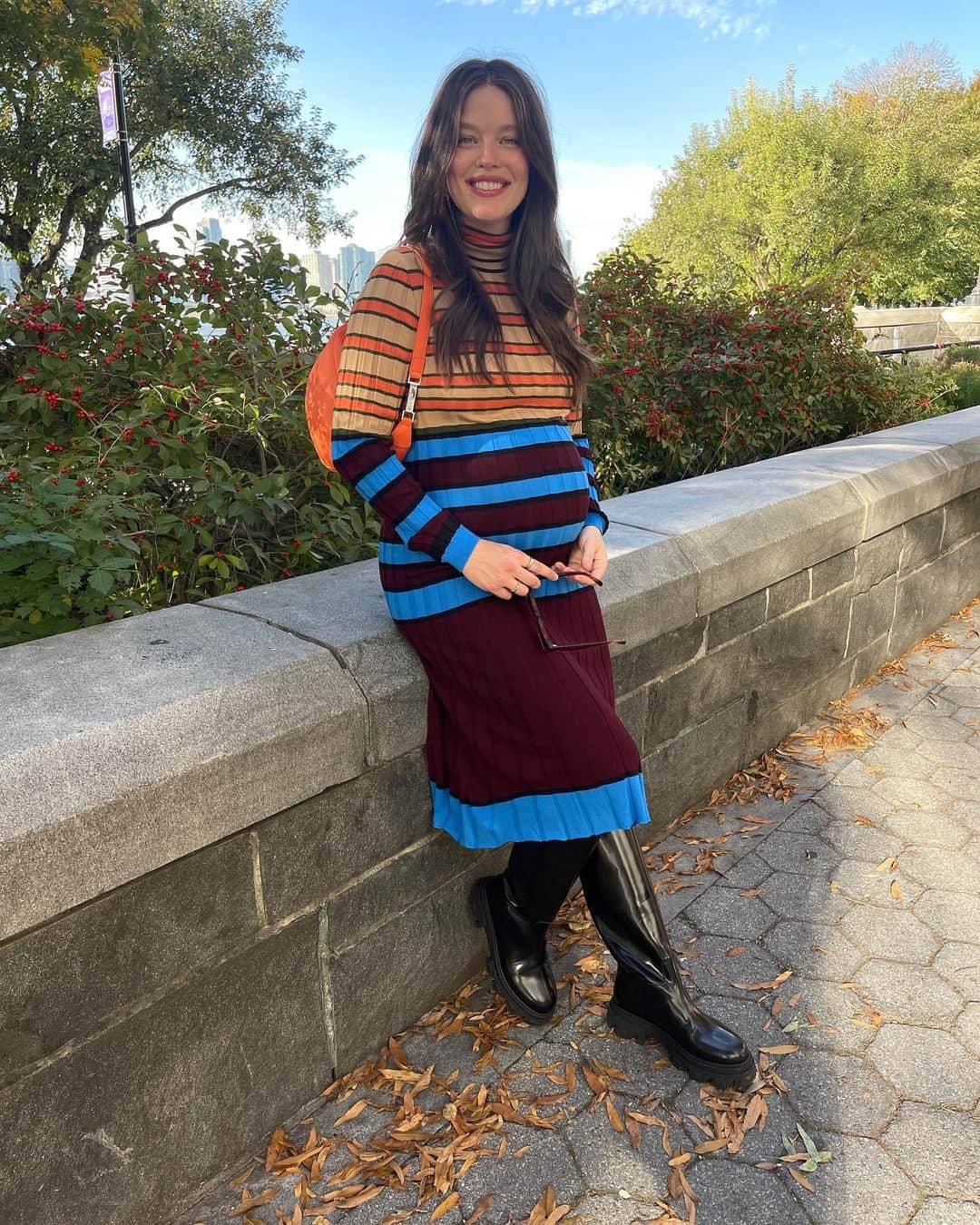エミリー・DiDonatoのインスタグラム：「Fall blue skies for days 💙 😍」