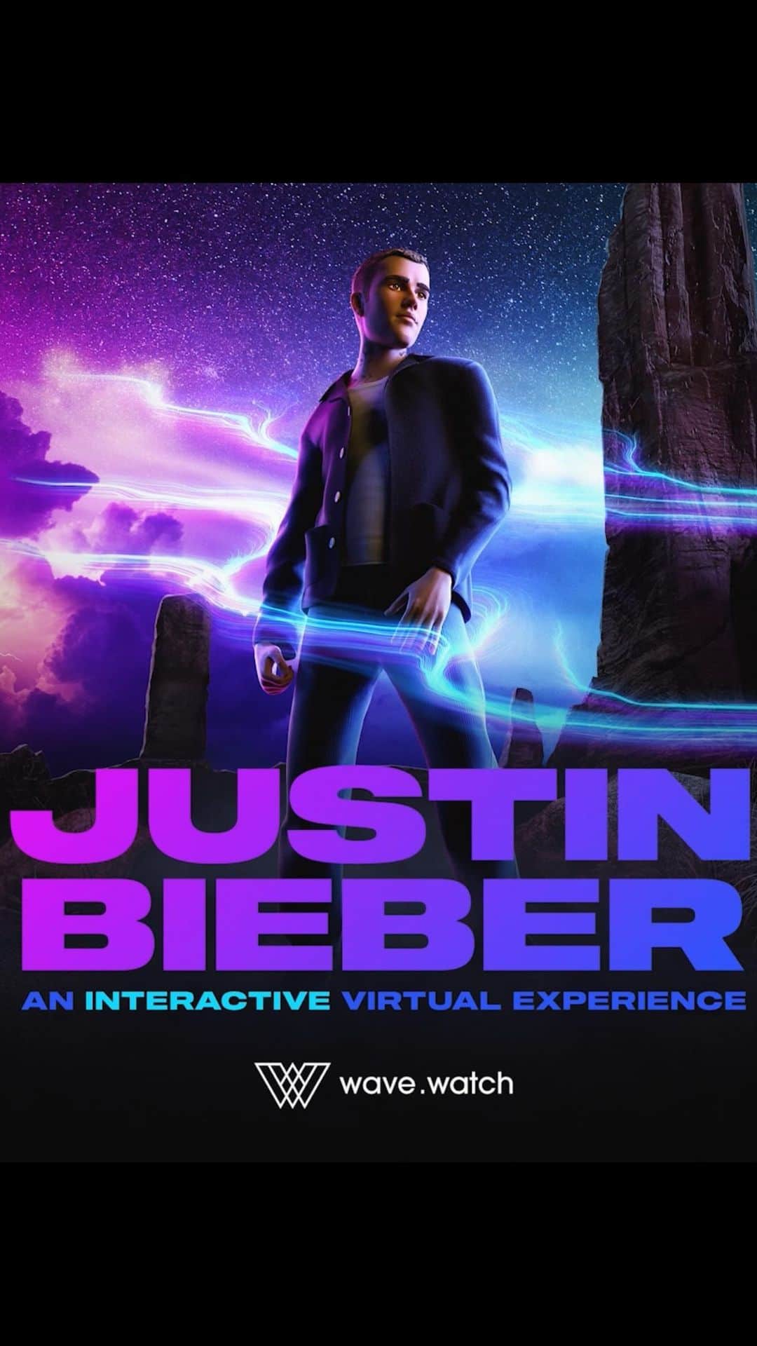 ジャスティン・ビーバーのインスタグラム：「#BieberWAVE 11/18/21 6pm PT Sign up at @thewavexr. Watch. Link in bio」