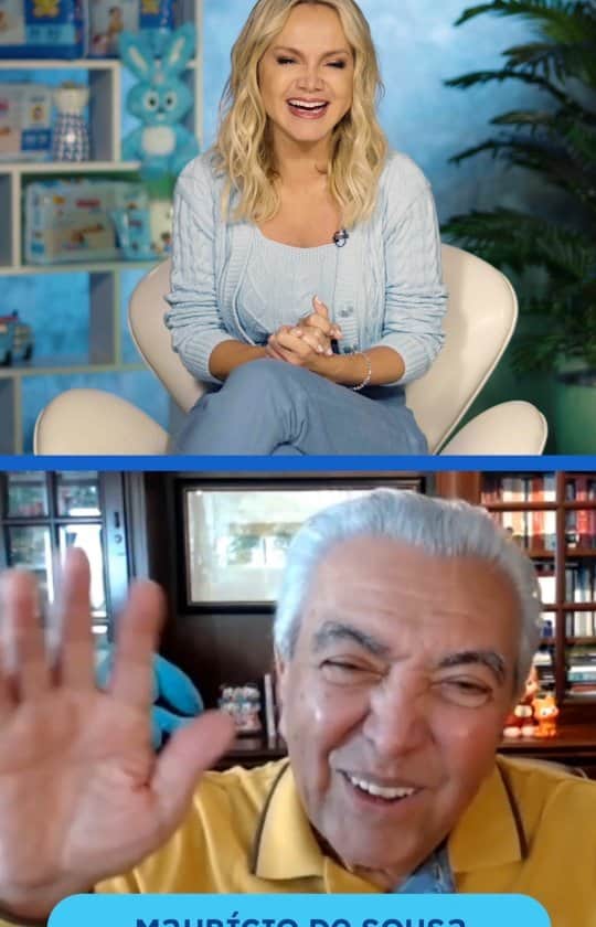 Eliana Michaelichin Bezerraのインスタグラム：「Vamos falar de coisas boas? Nesta segunda entrevista para o lançamento das fraldas Turma da Mônica Baby (@fraldasturmadamonicababy ) eu converso com ele, @mauricioaraujosousa , paizão e criador dessa turminha tão querida e especial! #turmadamonicababy #publi」