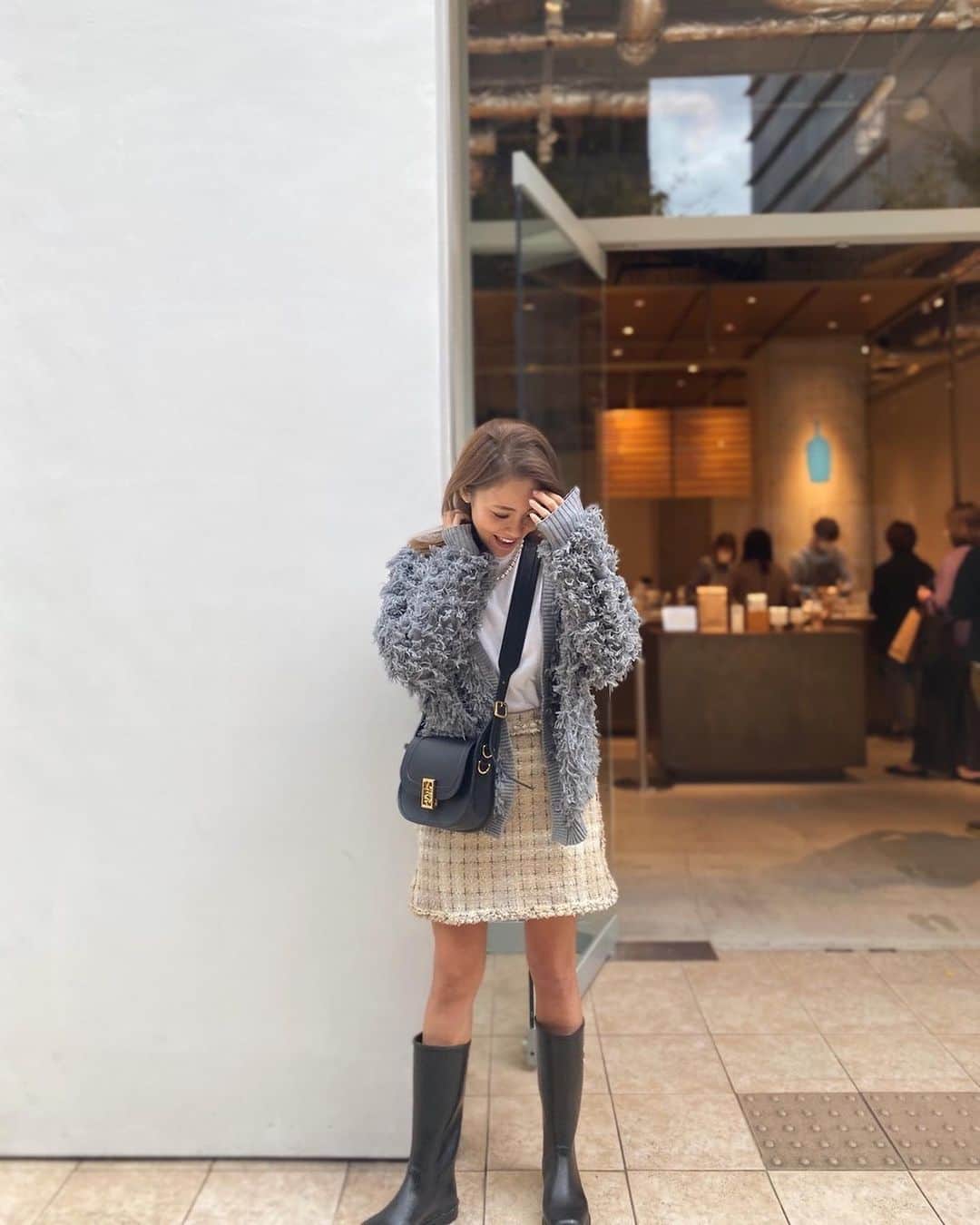 Risako Yamamotoさんのインスタグラム写真 - (Risako YamamotoInstagram)「🐭💭🤍  #ootd #fashion #coordinate  #rosymonster #kuchidesign #CHANEL #mulberry」11月10日 17時45分 - risako_yamamoto