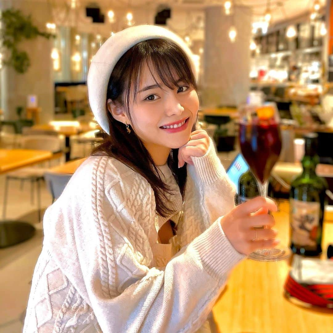 雛野ぽぽさんのインスタグラム写真 - (雛野ぽぽInstagram)「ぽぽちゃんとデートなう❤️ しっかりノンアルカクテル🍷」11月10日 22時03分 - 1mariannnnn