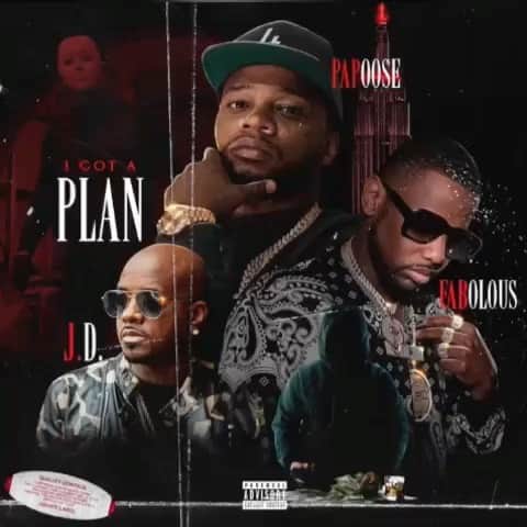 ファボラスのインスタグラム：「Linked Up wit @papoosepapoose on his new project #OCTOBER…  Available on All DSP’s NOW!!  🔥🔥🔥🔥🔥🔥🔥🔥🔥🔥🔥  I Got A Plan Produced by @jermainedupri」