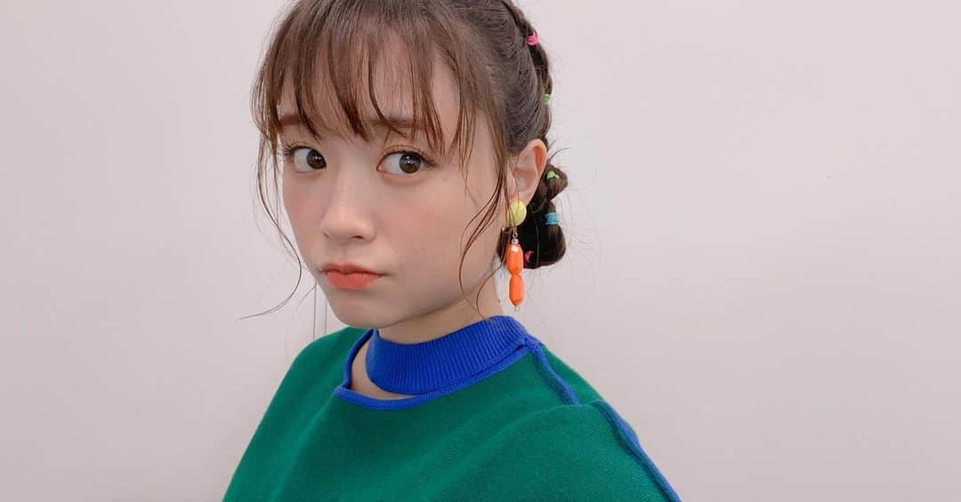 大原櫻子のインスタグラム：「髪型、可愛くしてもらった🥰 ポッピン取材デー♡  #ポッピンラブ！」