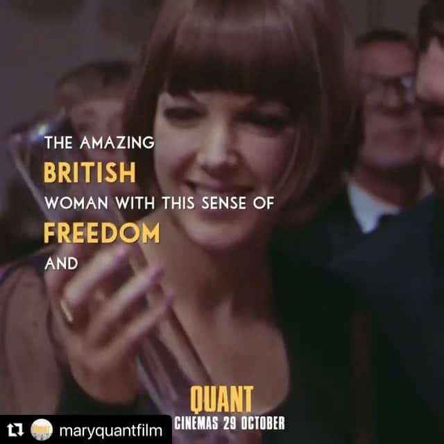 MARY QUANT officialのインスタグラム：「#Repost @maryquantfilm with @make_repost ・・・ The name on everyone's lips... Mary Quant.  #QuantFilm is nearly here! In cinemas 29 October. -  ブランド創設者マリー・クヮントの ドキュメンタリー映画が イギリスにて絶賛上映中！ - その予告動画を少しご紹介！ - マリー・クヮントは ミニスカートを世界的に流行させ その自由でイノベイティブな感覚で グローバルルックを創り出したイギリスの女性 - 彼女はイノベイター（革新者）として 既成の概念を打ち破り 女性に勇気を与えました - 興味のある方は @maryquantfilm をチェックしてね - Video courtesy of @maryquantfilm - #maryquant  #マリークヮント」