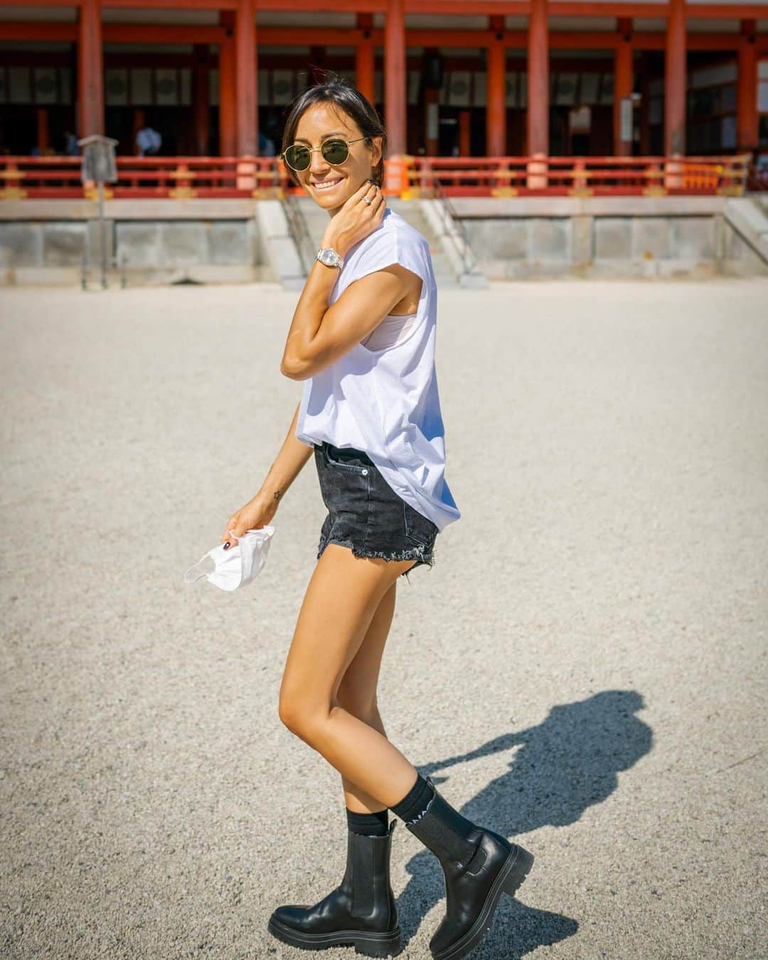 アンナ・オルティス（イニエスタの妻）のインスタグラム：「Mucho por descubrir… #Kyoto 🇯🇵😊  様々な発見。。。#京都 🇯🇵😊」