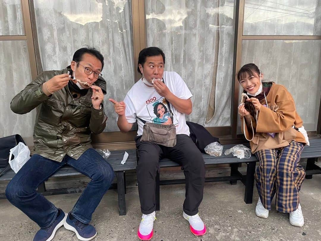 高城れにさんのインスタグラム写真 - (高城れにInstagram)「楽しかったなぁ〜！ #テレビ東京 #鉄道沿線歩き旅 #上越線 #福澤朗　さん #とにかく明るい #安村　さん」11月14日 18時33分 - takagireni_official