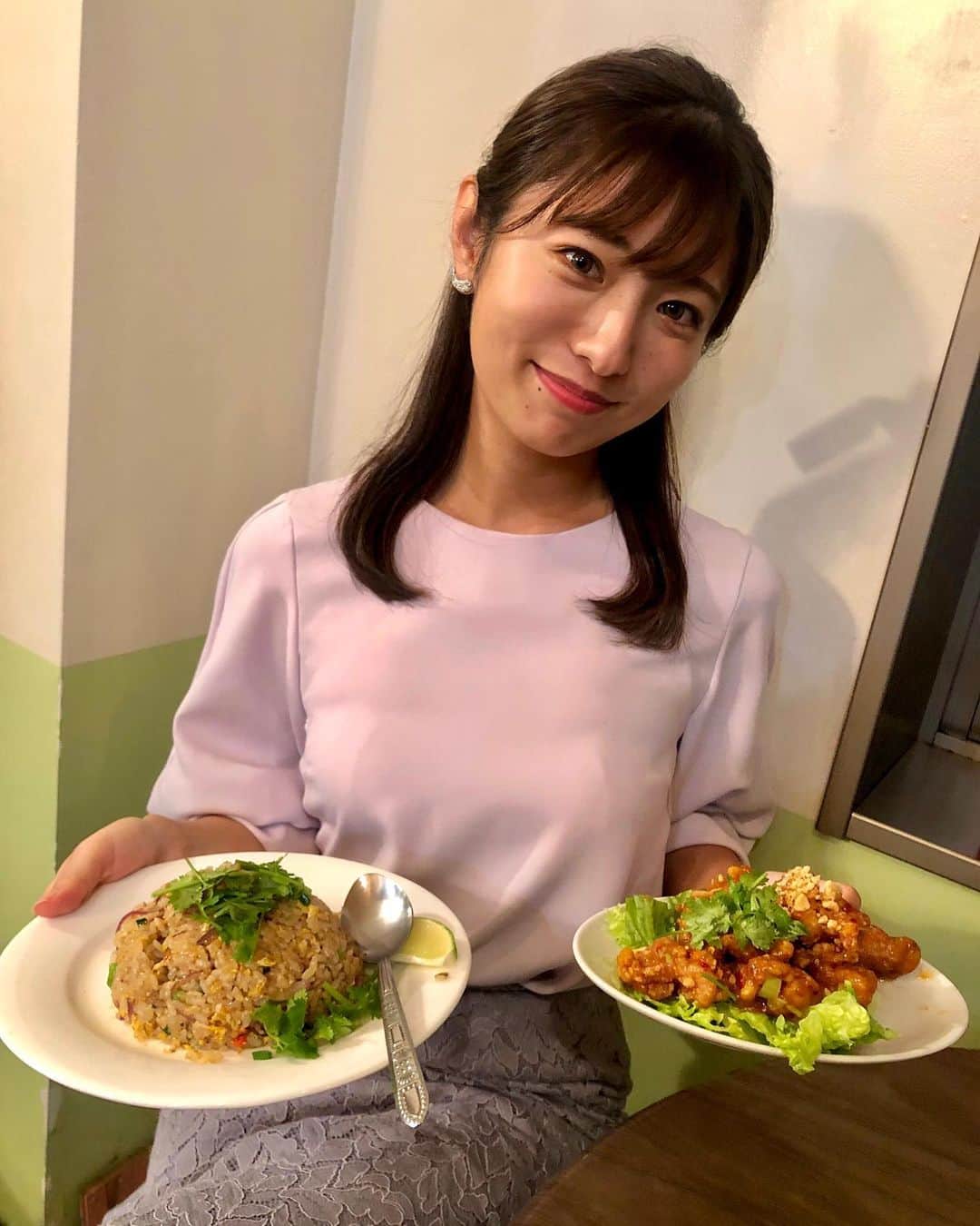 のインスタグラム：「🇹🇭 . パクチー盛り盛り😇 ここにまた ナンプラーとかかけると最高です🎶 . #思い出の場所 #チャオバンブー  #表参道 #原宿 #タイ料理 #グルメ」