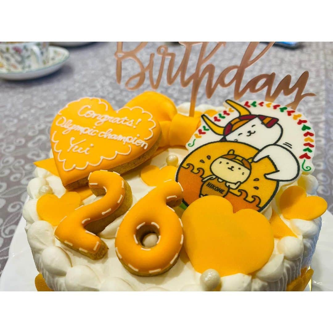 大橋悠依さんのインスタグラム写真 - (大橋悠依Instagram)「． オリンピック＆お誕生日のお祝いに いただいたケーキ🎂❤️‍🔥 ． #ひこにゃん #可愛すぎて #食べられへんとか言ってたけど #いざとなったら容赦なく食べた #美味しかった😋😁」11月14日 21時32分 - yui_ohashi_