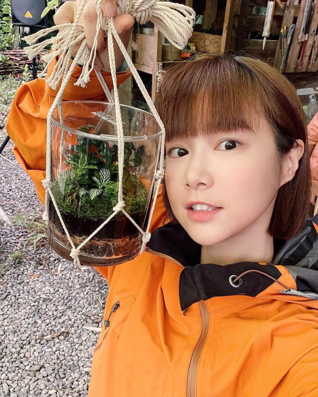 リー・ジャーインのインスタグラム：「🌿培養一個小生態🌿好玩！喜歡！」