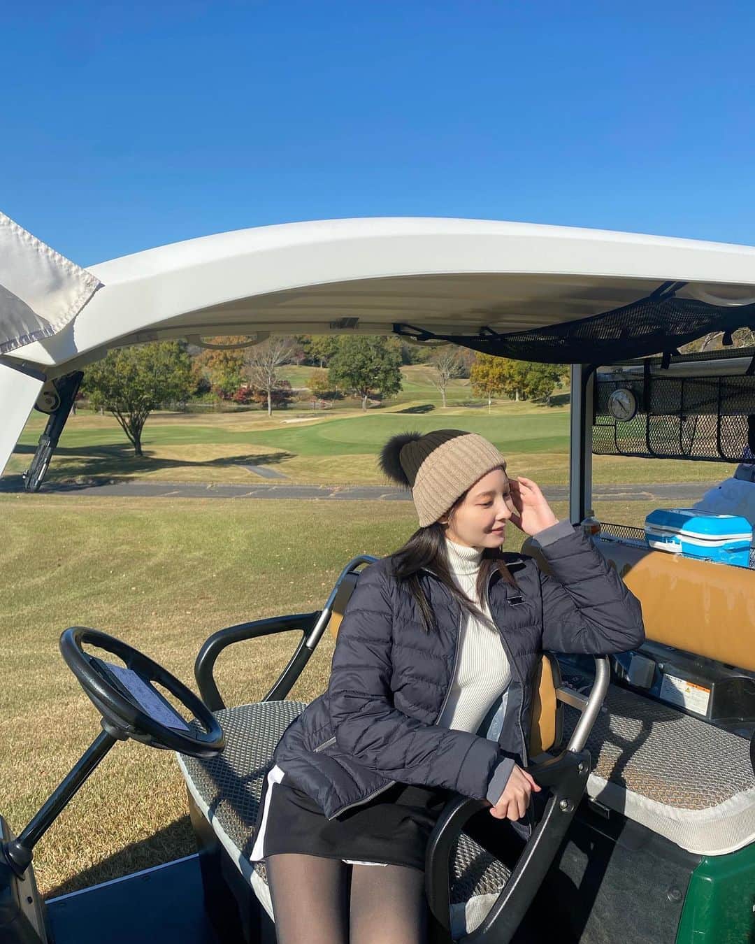 大石絵理のインスタグラム：「@lanvin_sport_official ⛳️😘☘️」