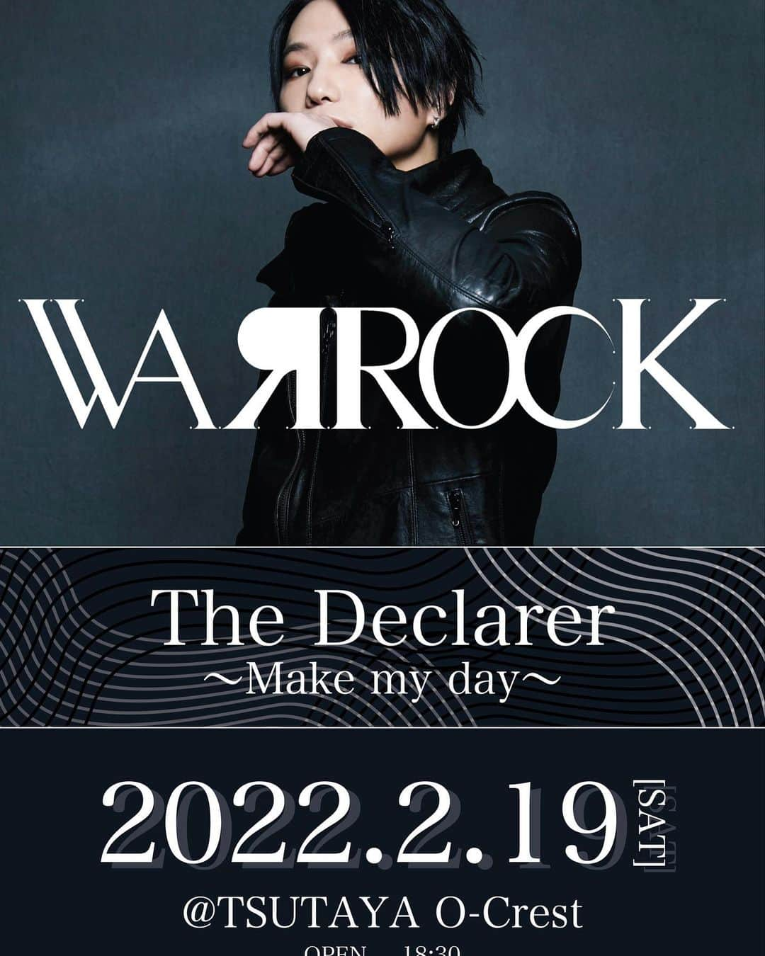 小林正典のインスタグラム：「WAЯROCK The Declarer ～Make my day～ 開催決定！  公演が延期されておりましたWAЯROCKの6th ONEMAN LIVE『The Declarer ～Make my day～』が2022年2月19日(土)TSUTAYA O-Crestにて開催が決定しました。  【日程】 2022年2月19日(土)  18:30開場／19:00開演  【会場】 渋谷TSUTAYA O-Crest  【代金】 ¥5,000(税込・スタンディング)  【出演】 出演：WAЯROCK/小林正典 サポートバンド：Guiter RENO、マニピュレータ 柳俊彰、Bass RYO、Drum LiM  【チケット販売】 追加一般販売…11/29/2021（月）23:00〜 2/18/2022（金）23:59 受付URL：https://w.pia.jp/t/warrock/」