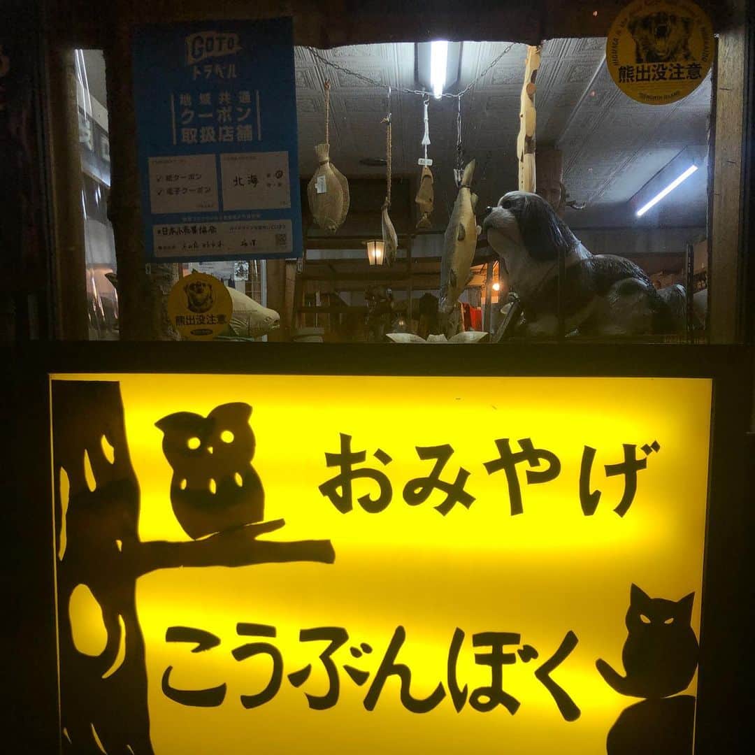 Baekさんのインスタグラム写真 - (BaekInstagram)「初めて北海道旅  日本に来ては10年目になりますがまだあまりいろんなところには行ったことがなく、今回日本に来て長く仲良くしている友達３人で函館に来ました。 いろんなところに行ったけど、これは夜ジンギスカンを食べに行く時の途中真っ暗の街にポツンとあった木彫りのお店で見つけたキツネです。 友達が日本には大体実家にはみんな木彫りの熊がいるんだよー！と言って入ってみようとすると、ちょっと怖そうな背の高い店主のおじさんがいて緊張したのですが、お店に入っていろいろみていると “さわってみてもいいし、かじってみてもいいですよ〜！手作りですからねー！”とすごく親切にいろいろ見せてくださいました。 その中にこのキタキツネのしおりがすごく可愛くて”うわー！！可愛いー！”と友達と喋ってたらおじさんが”名前掘ってあげるよー”といって本当に彫刻刀でその場でサクサク(べっく)と彫ってくれました。 まだ北海道で本物のキタキツネをみたことはありませんが、いつかみに行ってみたい…！ ホテルに帰ってきて本の中に挟んでみたのですがキツネのしおりが可愛すぎて全然本が読めませんでした。 キタキツネも、函館も、木彫りのおじさんも好き…！！！！  #おみやげこうぶんぼく」11月16日 11時11分 - baek1030