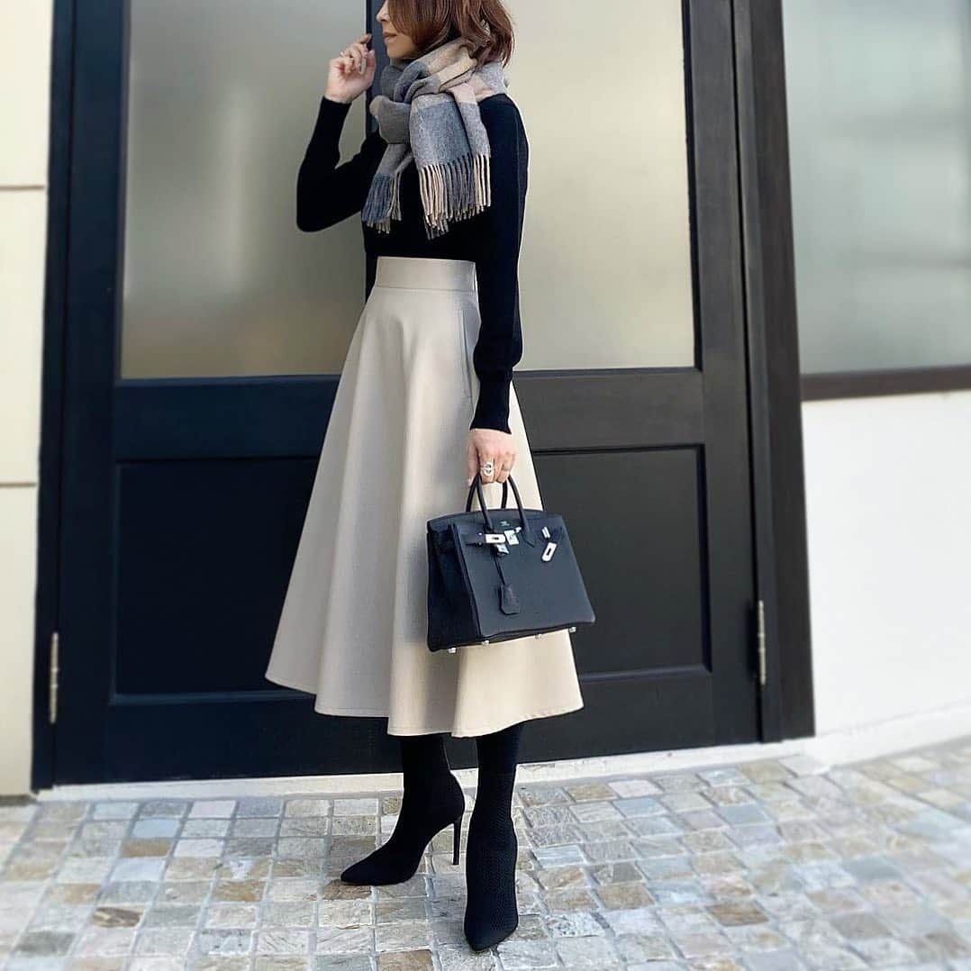 SYSORUS×akko3839 シソラス フェイクレザーフレアスカート