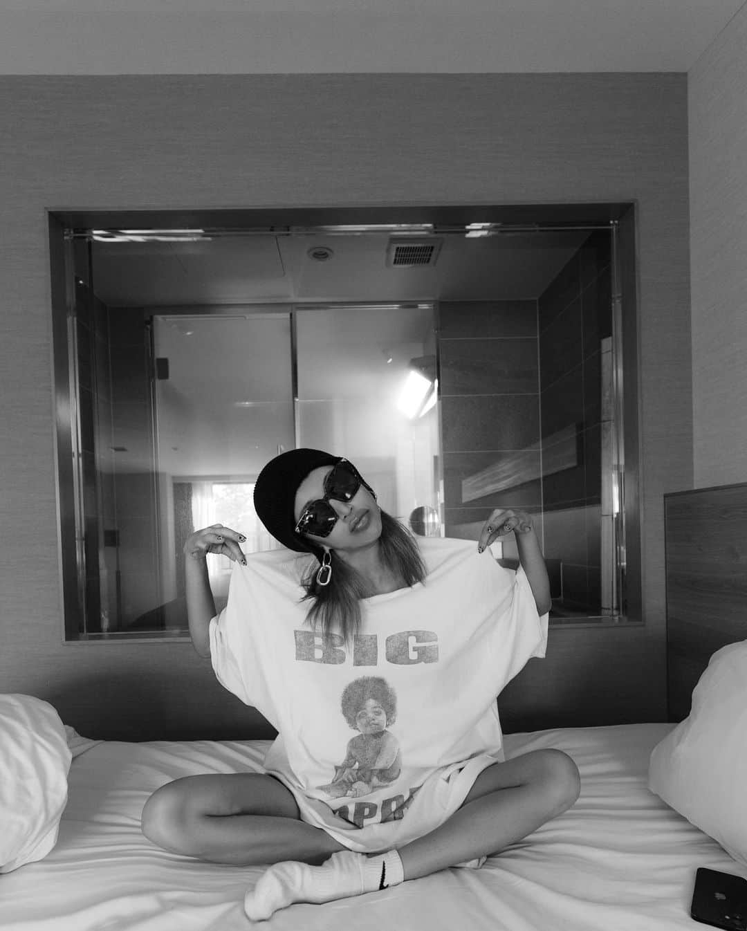 MARISさんのインスタグラム写真 - (MARISInstagram)「Big poppa🖤 髪切った♡♡♡ #bigpoppa #notorious #notoriousbig #hiphop #fashion #ootd」11月16日 21時19分 - marristea