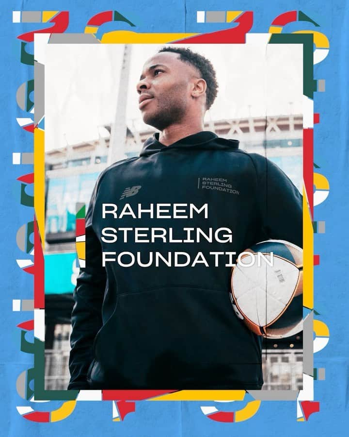 ラヒーム・スターリングのインスタグラム：「Amazing day in Brent with friends and family to launch my foundation. A dream come true @raheemsterlingfoundation ❤️」