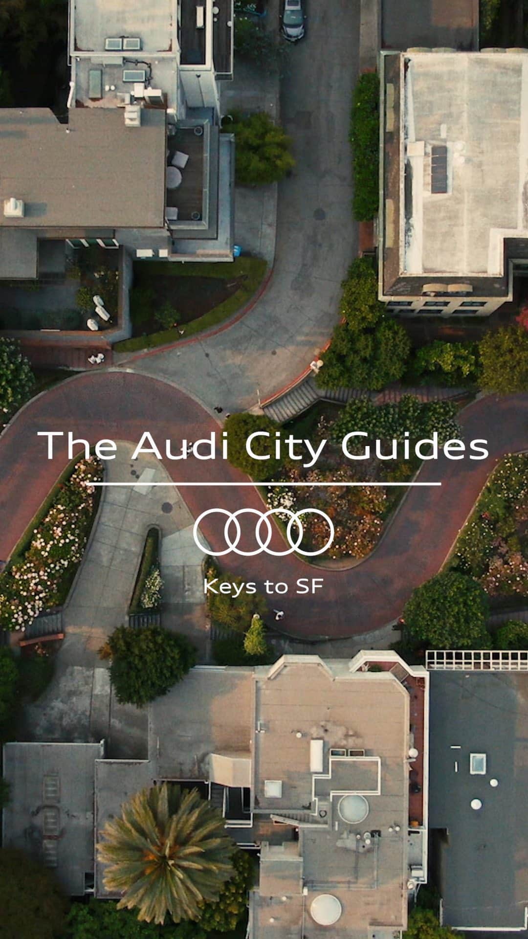 Audiのインスタグラム：「Audi Presents: SF City Guide  At Audi, our goal is to create a more sustainable planet. As we work towards our global goal to achieve net CO2 neutrality by 2050 we’re not only reimagining the technology that powers our vehicles, but we’re also thinking about where we’re driving.   The third guide in our series features a city synonymous with tech: San Francisco. Join our curators and eco-entrepreneurs as they share the local people and spaces that inspire their Keys to San Francisco. #AudiCityGuides #FutureIsAnAttitude   See the full guide here: audi.us/sfcityguide」