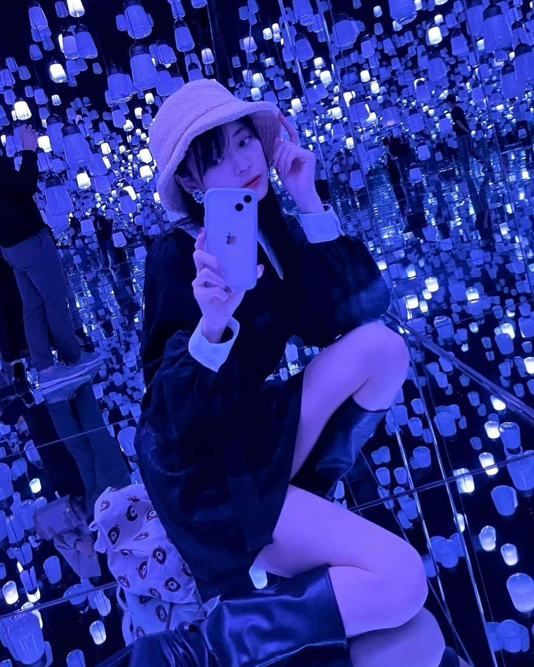 藤田いろはのインスタグラム：「💙🤍💙 ⁡ ⁡ ⁡ ⁡ ⁡ ⁡ ⁡ ⁡ ⁡ ⁡ ⁡ ⁡ ⁡ ⁡ ⁡ ⁡ （写メ撮る時だけマスク外してます。スタッフさんの許可済みです。）」