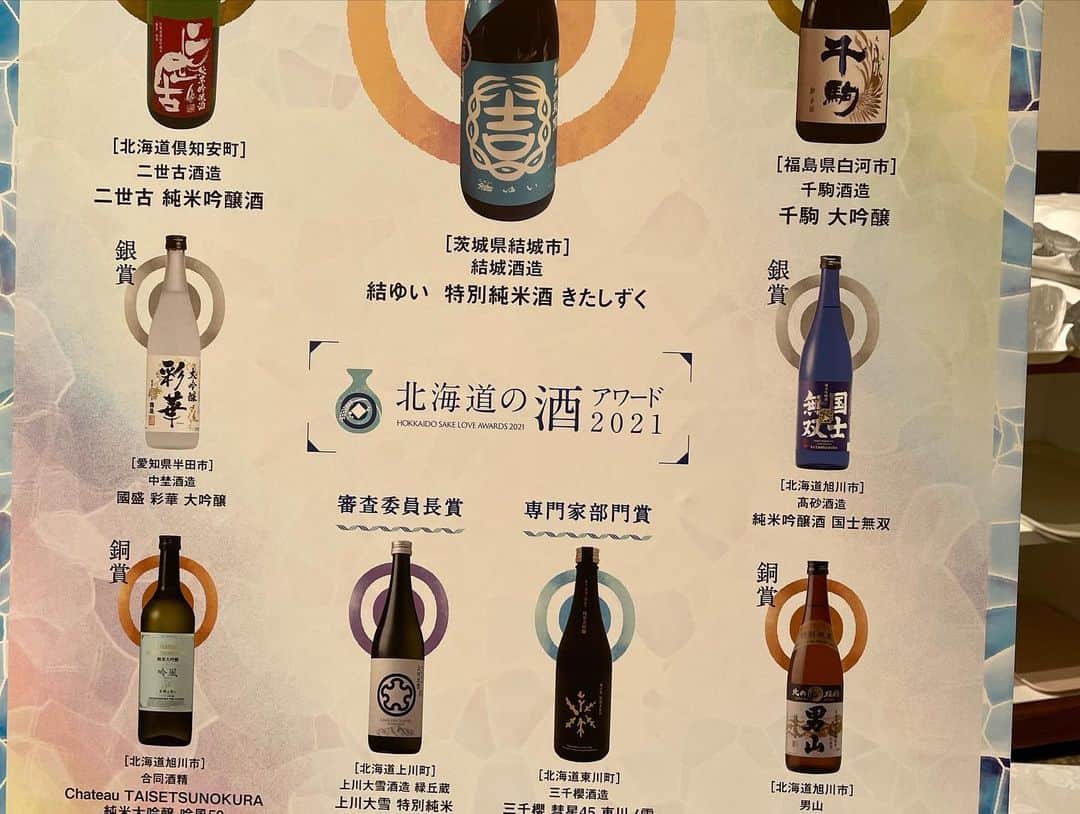 八木隆太郎さんのインスタグラム写真 - (八木隆太郎Instagram)「#北海道の酒アワード2021 の表彰式がありました🍶 グランプリは道外の酒蔵😲！ 茨城県結城酒造の「結ゆい」 まろやかさと香りが芳醇で、あまりのおいしさに驚きました✨ 他にも道内の酒蔵が多数入賞。  北海道の酒米の評価がらあがること 間違いなしです😄  近々、みんテレで特集します。  #つながる北海道 #日本酒 #みんテレ #uhb」11月17日 14時49分 - ryutaroyagi0414