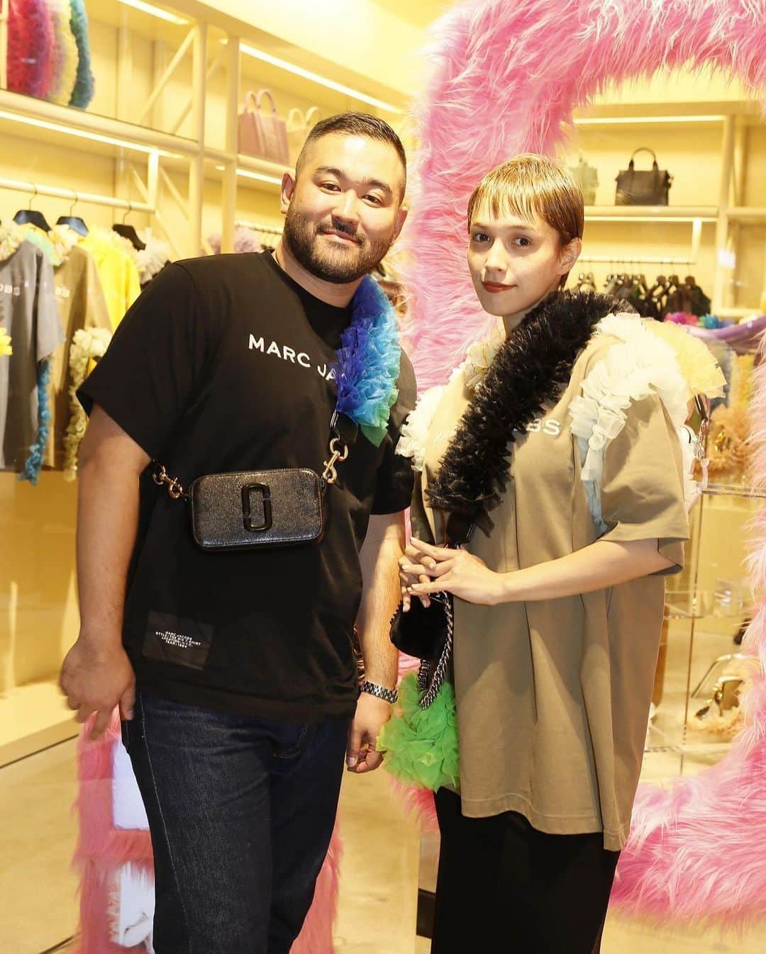 モーガン茉愛羅さんのインスタグラム写真 - (モーガン茉愛羅Instagram)「Congratulations!🕊💕💚💙❤️ MARC JACOBS × Tomo Koizumi とってもキュートなこちらのコラボレーション 本日17日より発売😘💛 @marcjacobsjapan  @tomokoizumi」11月17日 20時32分 - malaciel