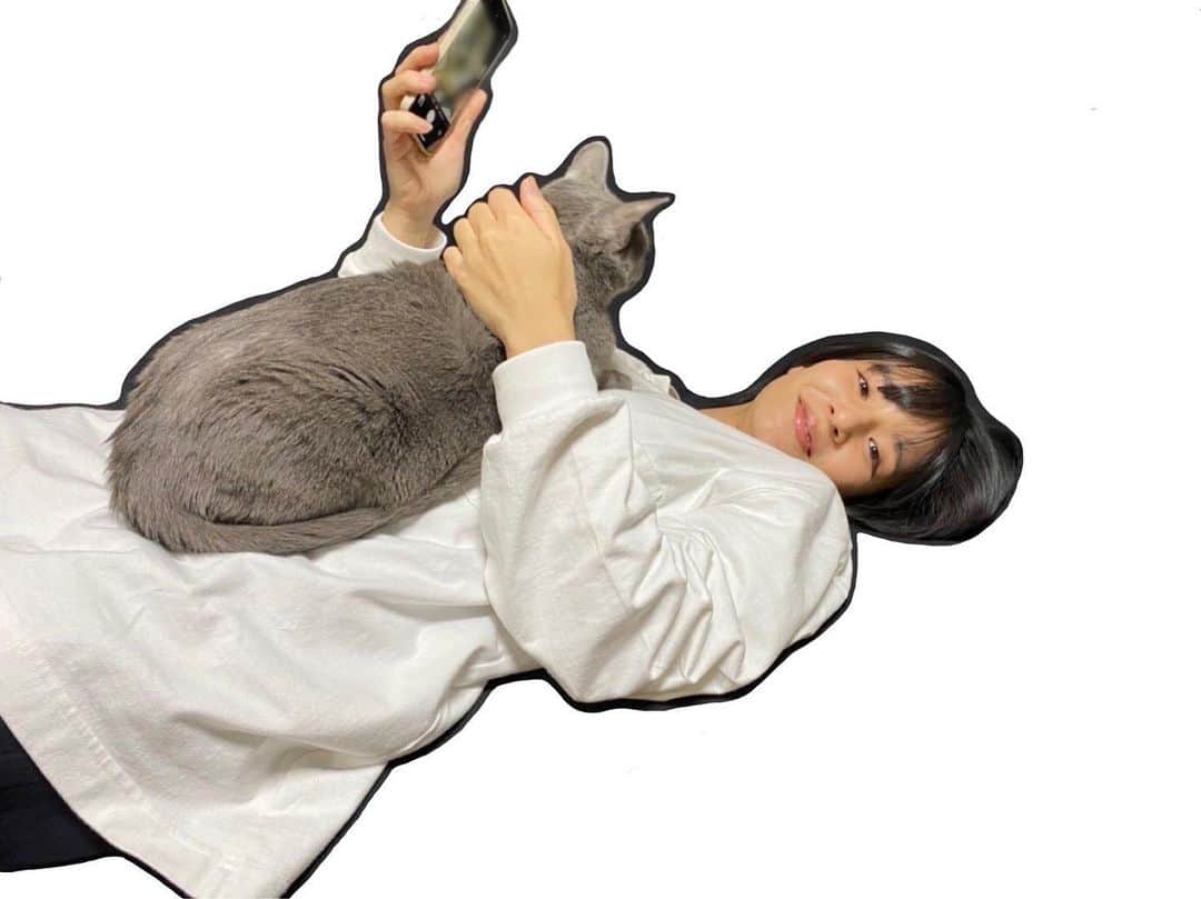 生越千晴のインスタグラム：「天国  천국…🐾🐈‍⬛」