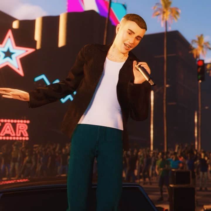 ジャスティン・ビーバーのインスタグラム：「See you live in the metaverse tomorrow 11/18 @thewavexr #BieberWAVE Sign up at Wave.Watch. Link in bio」