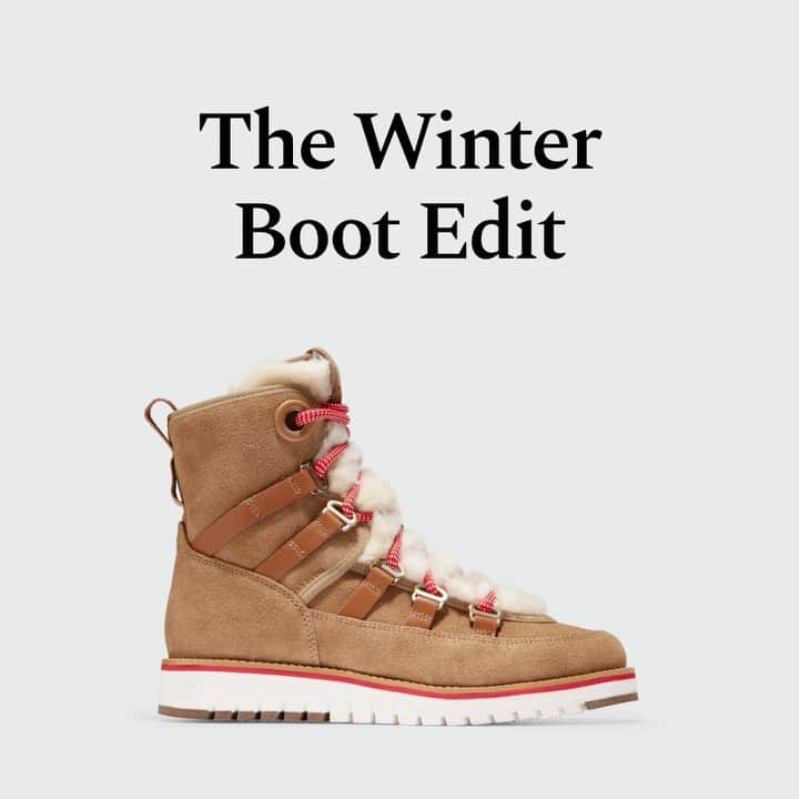 Cole Haanのインスタグラム：「The Boot Edit. Pick from sporty, standout, and ready-to-party styles.」