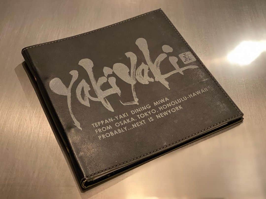 浅本美加のインスタグラム：「yakiyaki三輪  I had a fun evenin  #やきやき三輪#鉄板焼き#wagyu#seafood#최고」