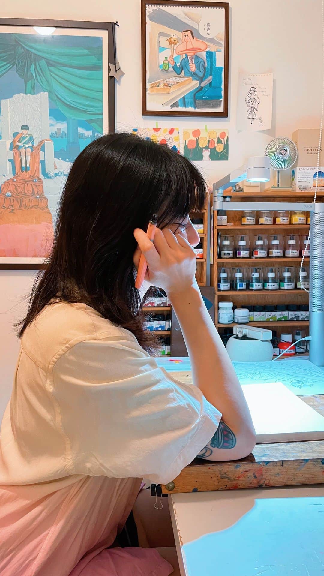 門小雷のインスタグラム：「Behind The Scenes.」