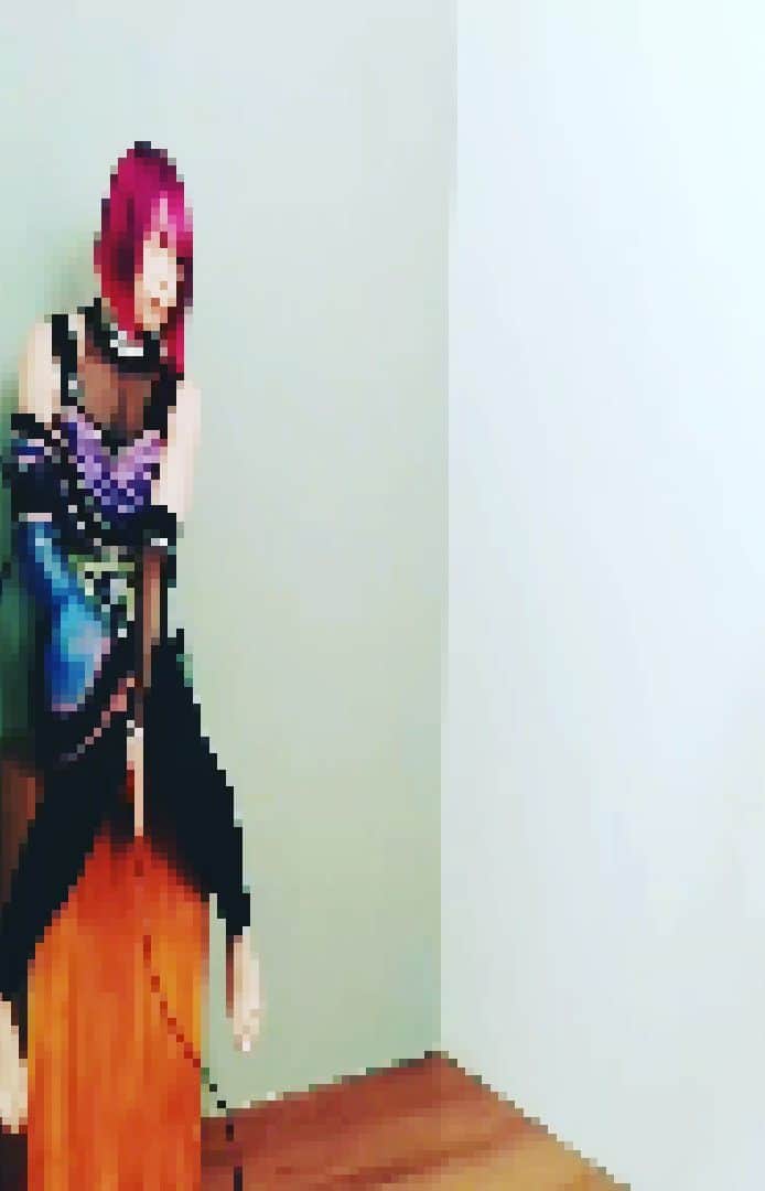 のインスタグラム：「ちょっと楽しいことした  #女子プロレスラー #ピンクヘア #ピンク髪 #紫ヘア #紫髪 #pinkhair  #purplehair  #派手髪」