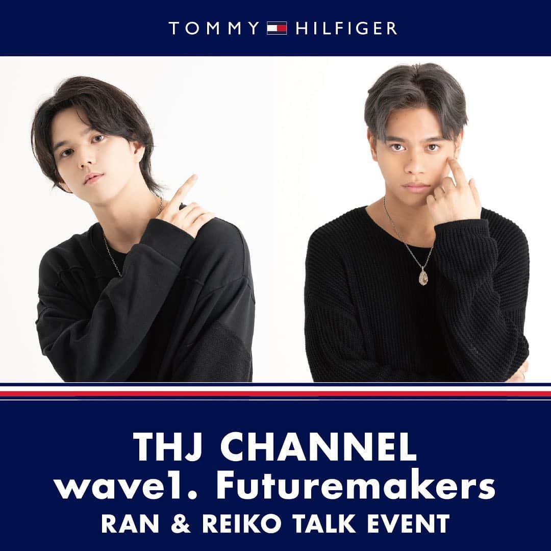 古家蘭のインスタグラム：「お知らせです！🙌🏻  この度トミーヒルフィガー表参道店にて、RANとREIKOでTOMMY HILFIGER JAPAN CHANNEL 公開収録トークイベントに出演します！ トークイベントは初めてなので緊張しますが、みなさんに会えるのをとーーーっても楽しみにしています！ 沢山お話しましょう〜！！！✌🏻  詳しくは特設サイトをチェックしてください！ https://japan.tommy.com/lp/2021/fh/thjchannel  @tommyhilfiger  #TommyHilfiger #THJCHANNEL #トミーヒルフィガー #トミランレイ  #決してカンペなんか見てないよ」