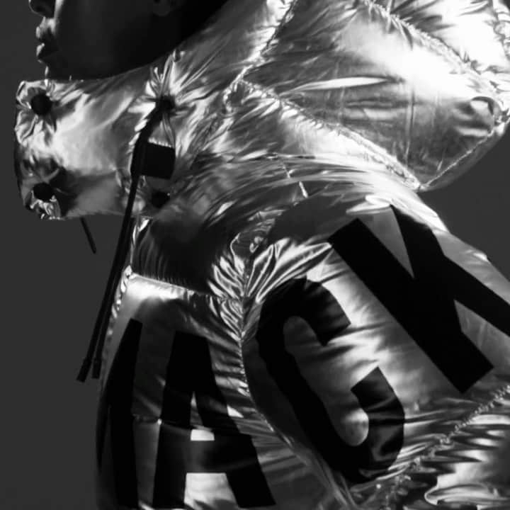 のインスタグラム：「SOUND ON: Full Metallic Jacket   Stand out this season with our limited edition Holiday collection metallic puffers.   KENT is our sustainable nano down jacket. Featuring a bold lettermark, this futuristic style is water-resistant and repellent to protect down to -15C.  Shop #MACKAGE, link in bio. #AllPuffNoFluff」