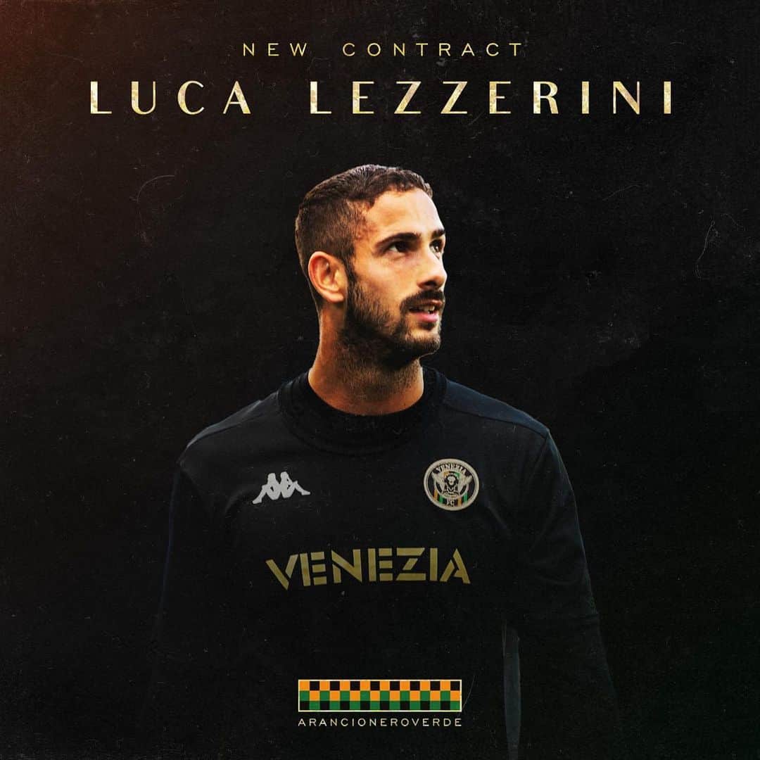 ルカ・レッツェリーニのインスタグラム：「2024. Venezia, chi lo avrebbe mai detto quando sono arrivato.  Ne abbiamo passate tante: gli anni in B, i play-out, la delusione della retrocessione, i play off , la gioia della A, il dolore di un crociato… ed ora eccoci qua, fino al 2024!   Questo rinnovo mi inorgoglisce: difendere l’arancio, il nero e il verde fino al 2024 è un onore e un privilegio.」