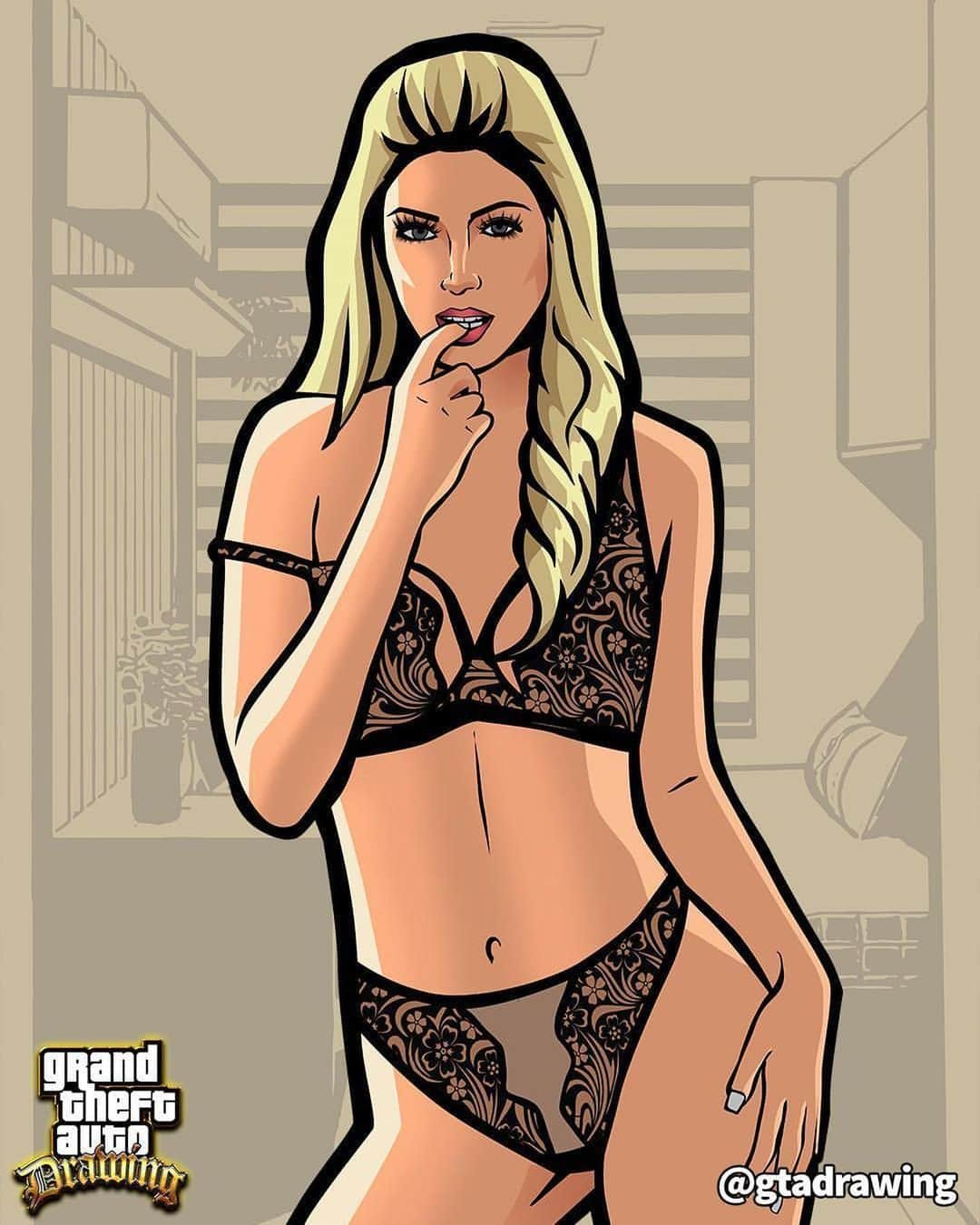 Charlotte Stokelyさんのインスタグラム写真 - (Charlotte StokelyInstagram)「Which GTA drawing is your favorite? 😍 Have you played GTA?  #gtadrawing #gta #gta5 #gtaonline #blond #charlottestokely #videogames #fanart」11月20日 3時39分 - charlottestokely