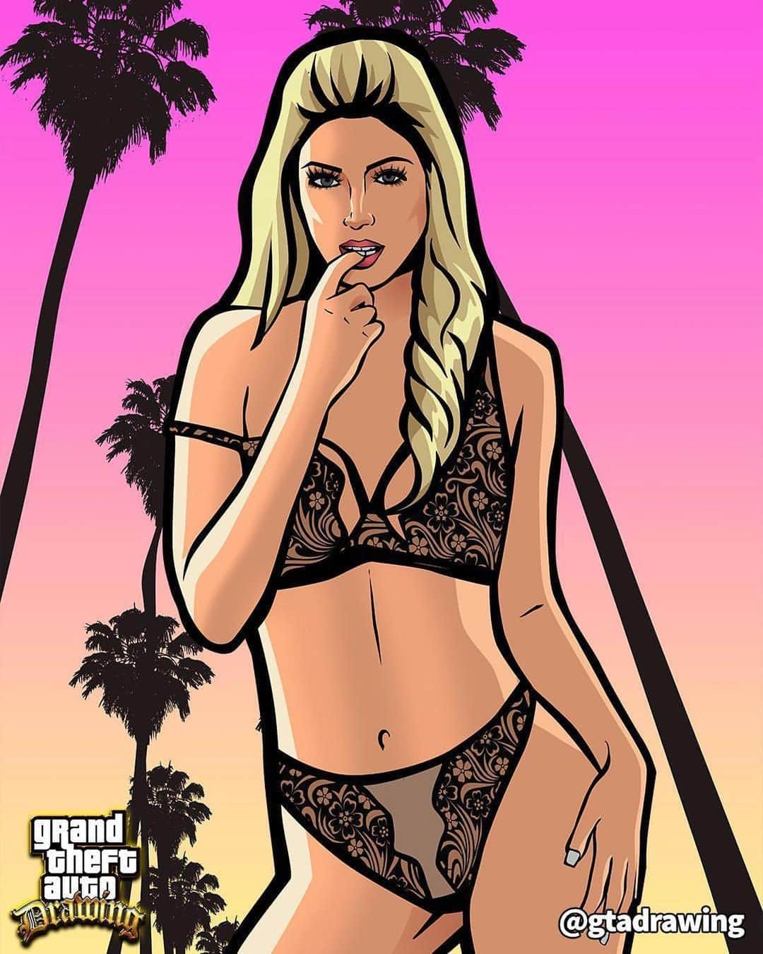 Charlotte Stokelyさんのインスタグラム写真 - (Charlotte StokelyInstagram)「Which GTA drawing is your favorite? 😍 Have you played GTA?  #gtadrawing #gta #gta5 #gtaonline #blond #charlottestokely #videogames #fanart」11月20日 3時39分 - charlottestokely