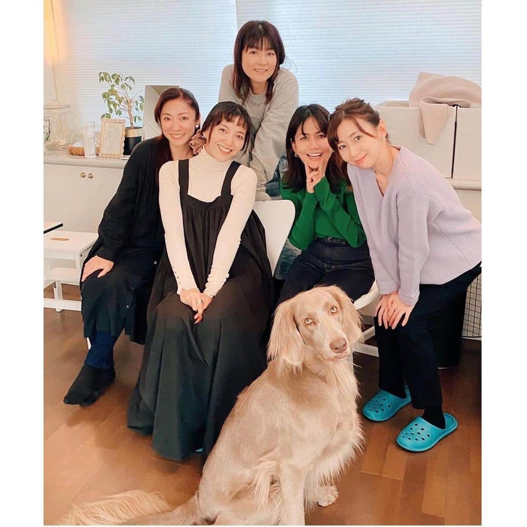 中野公美子さんのインスタグラム写真 - (中野公美子Instagram)「先日、宮前真樹ちゃんのお宅へ❣️ まきちゃんが美味しい手料理を 振る舞ってくれました💖 もう全てがレストランみたいにお洒落なの💛 たこ焼きまでもオシャンだわ✨ 美味しくてお洒落で最高なんですけど😆 そして、集まったメンバーが全員元アイドル‼️笑 当時は、仕事現場でお会いしてもお話する機会がなかったけど、 今こうして一緒に楽しい時間を過ごせて嬉しい〜💕 そして、まきちゃんの旦那様の#萩庭桂太 さんの知識が豊富で、 ハギペディアとなっておりました！笑 楽しくてあっという間でした😊 エルマーも相変わらず可愛いかった💕  #宮前真樹　ちゃん #松野有里巳　ちゃん #木原さとみ　さん #笹峰愛　ちゃん #中野公美子 #coco #ribbon #東京パフォーマンスドール #大阪パフォーマンスドール #凄い贅沢な会じゃない？！ #アイドルオンステージ　出来るよ？！笑 #元アイドル #元アイドル会 #ワイマラナー　 #ほっかむり」11月19日 21時20分 - kumikorion