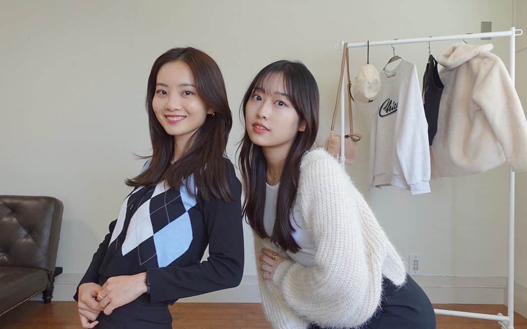 青山舞莉のインスタグラム：「NOW ON SALE  MADISON KAI X @nugu__official   #ミーコーデ #nugu #nugustyle #madisonkai  #韓国ファッション  #韓国コーデ #海外ファッション」