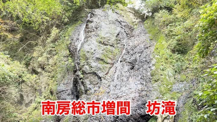 林克治のインスタグラム：「南房総市増間 (旧三芳村)  大日山の山中にあります  「坊滝」  癒されました〜 すごく神秘的な雰囲気！  かなりオススメです！  無加工の水の音をお楽しみください〜  #南房総市 #大日山 #坊滝 #三芳村 #水の音 #癒し #マイナスイオン #南房総に移住しませんか？」
