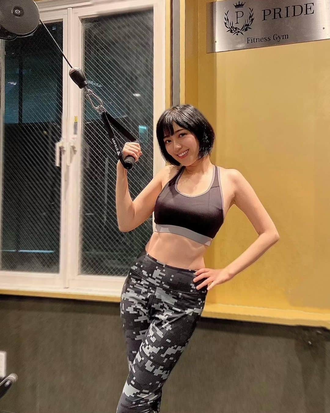 いけながあいみのインスタグラム：「パーソナルジムで運動して  ナレーションのお仕事をして  美味しいご飯を食べたよ♡  運動やお仕事終わりのご飯はいつもの倍 美味しく感じますね🍚✨  最近私の好きな食べ物は、キノコです🍄💕笑  ただの菌の固まりなのに、なんであんなに美味しいのでしょう？🤤笑  みんなは最近は何が好き？？✨  Gym: @pride_gym_shibuya  Personal trainer : @naoya_life_0507   *  I did exercise , work, and ate yummy dinner….it was a very fruitful day✨」