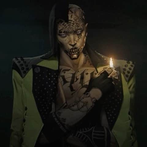 のインスタグラム：「Meet FINN who’s born n raised in the under city. He would do ANYTHING to protect his clan and that’s his justice.   Waiting for you in Z@un…  #Arcane  ✝️✝️☠️🧪」