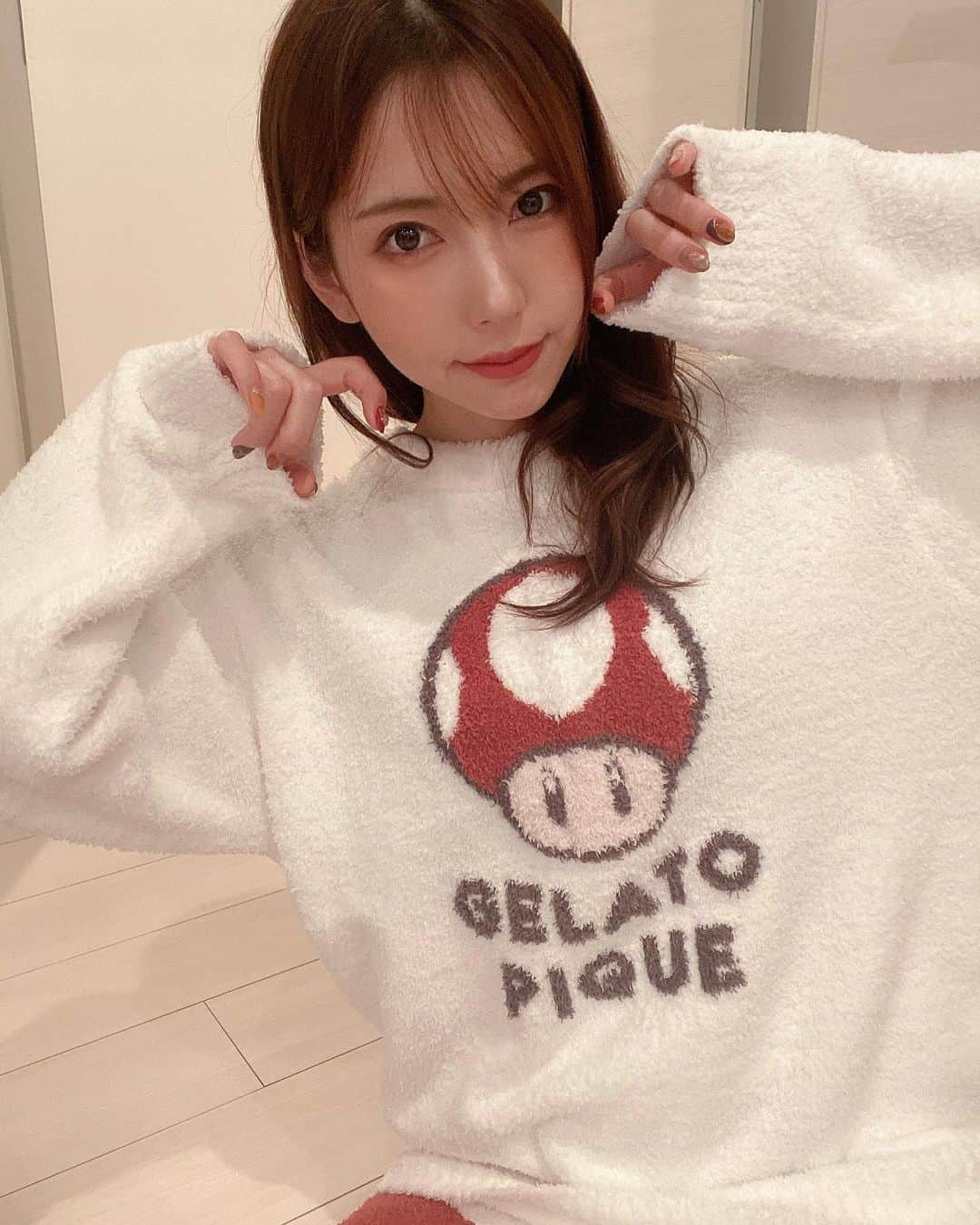 波多野結衣さんのインスタグラム写真 - (波多野結衣Instagram)「GELATO PIQUE★ Mario collaboration🌈 Toad🍄 . . #gelatopique #ジェラートピケ  #mario #マリオ #マリオコラボ  #collaboration  #toad #キノピオ  #波多野結衣 #波多野结衣  #hatanoyui」11月21日 18時33分 - hatachan524