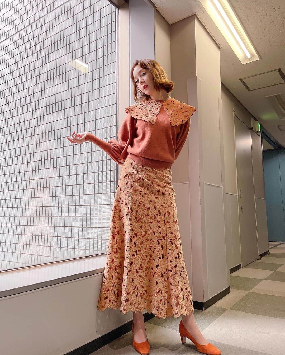 トリンドル玲奈さんのインスタグラム写真 - (トリンドル玲奈Instagram)「ひるおび!では @amerivintage のお洋服を着ました!  今日も観ていただきありがとうございました☺️」11月22日 15時03分 - toritori0123