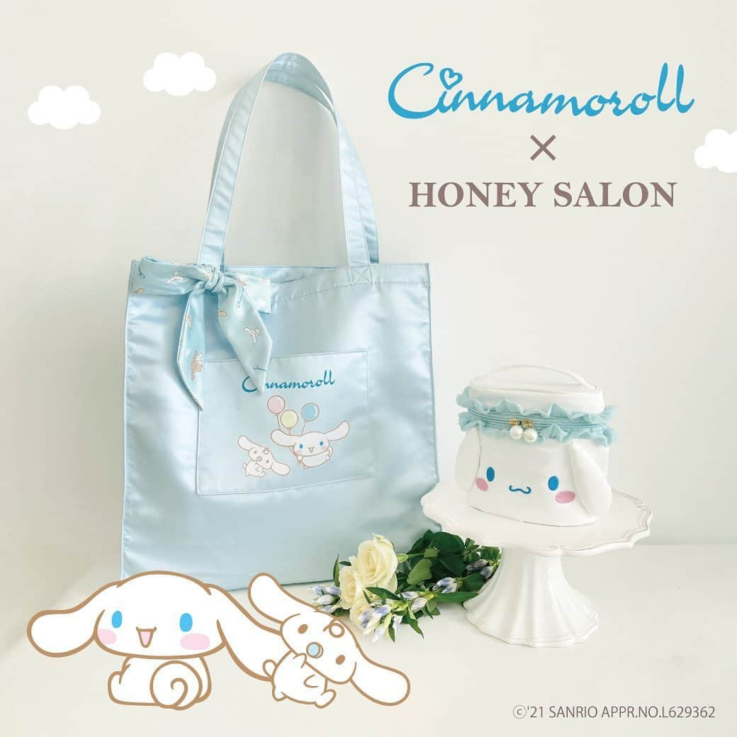 ハニーサロンバイフォピッシュのインスタグラム：「Sanrio characters  ✖️ honey salon  受注生産で大好評だった、 トートとポーチの予備生産分が、 11/22  18:00〜販売開始♡  数に限りがございますので、お早めにお求め下さい♪  #sanrio #サンリオ　#honeysalon  #ハニーサロン  #さんりおきゃらくたーず  #マイメロディ  #ポムポムプリン  #シナモロール」