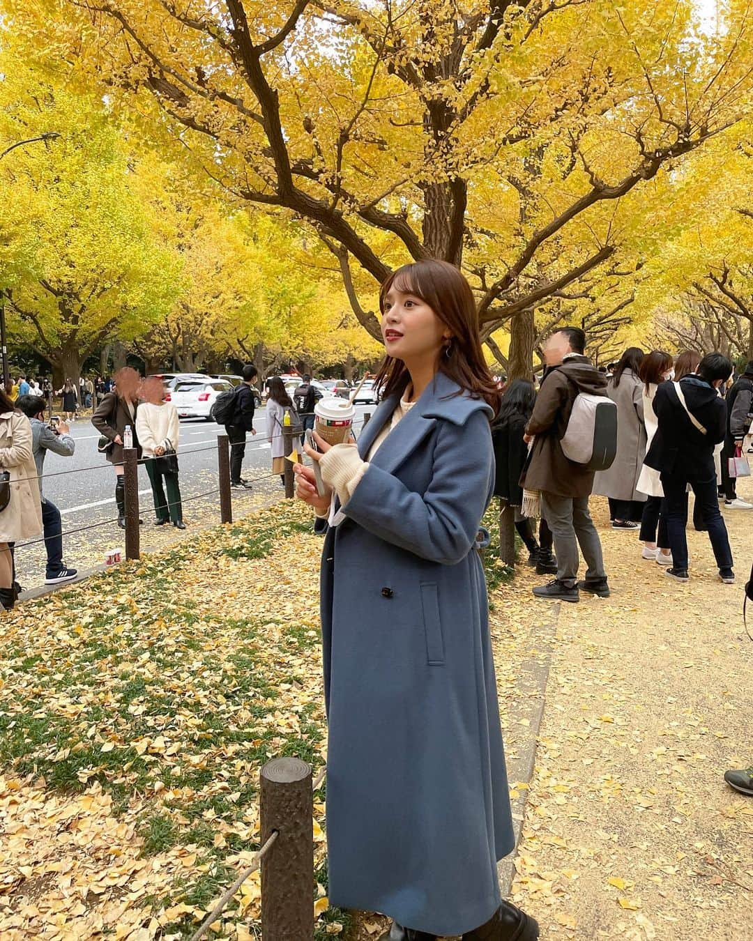 森山紗希さんのインスタグラム写真 - (森山紗希Instagram)「大好きな季節🍂 秋終わってほしくないなぁ  #外苑前 #外苑前いちょう並木」11月22日 19時26分 - morisaki0404