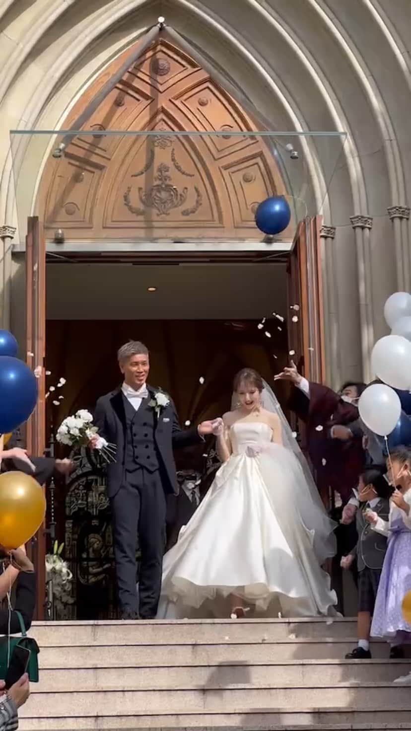 平木愛美のインスタグラム：「格闘家の結婚式はこうなる、、、  #tiktok #結婚式」