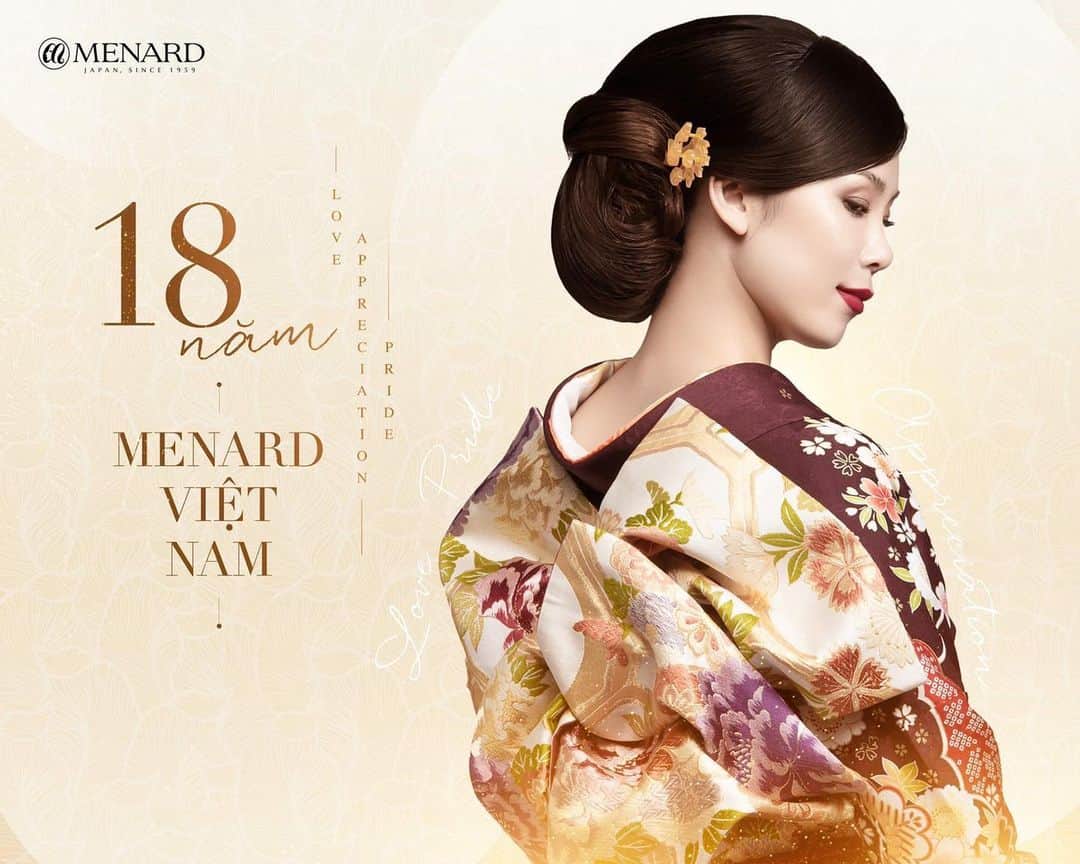 森理世のインスタグラム：「Along the way, you will meet a lot of people. There are people who leave and there are people who will stay with you forever. Those are your beloved soulmates.   Today, my soulmate Menard Vietnam is turning 18. Wish you a new year full of excitement and happiness. Hope you always be an inspiration for every women around the world.  Together, we will cherish every moment of life <3  Happy 18th birthday, my Menard Vietnam♥️」