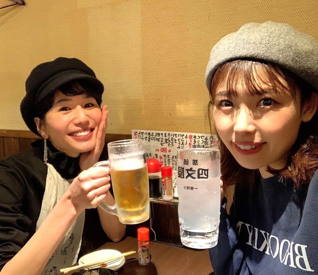 菖蒲理乃さんのインスタグラム写真 - (菖蒲理乃Instagram)「@nakamuramura_ai さんと❣️ 初めて飲んでまーす！」11月24日 18時49分 - shobuayano
