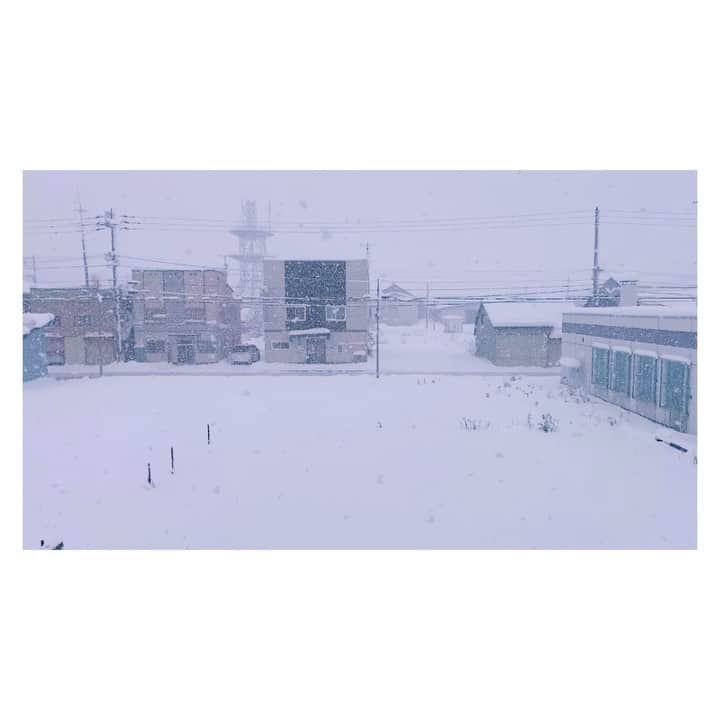 荒川れん子のインスタグラム：「The world was covered in a blanket of snow in a night😳☃️ 一晩で一気に積もりました❄️辺り一面真っ白で寒すぎ‼️私、ここで育ったって改めて凄いなと感じます😅 . . #japan #hokkaido #morning #goodmorning #country #hometown #snowing #whiteworld #snow #winter #travel #HaveToBackHawaiiSoon #parentshouse #nature #おはよう #日本 #北海道 #田舎 #朝 #窓からの景色 #除雪 #雪 #冬 #❄️ #☃️ #早くハワイに帰らねば #😅 #💦」