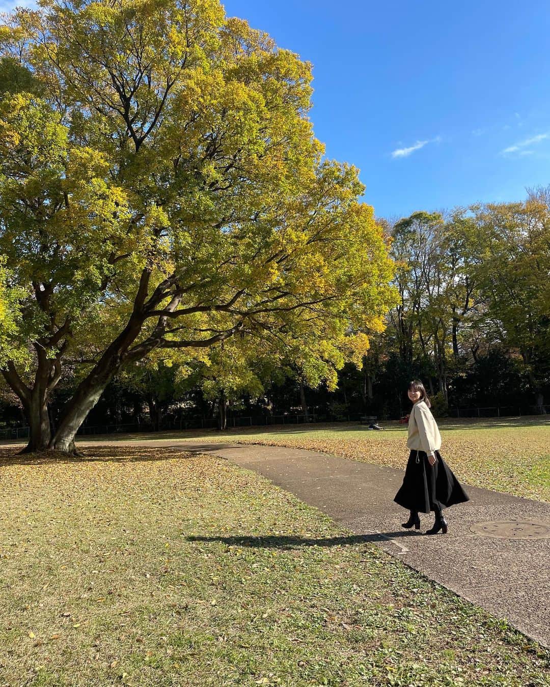 加藤ローサさんのインスタグラム写真 - (加藤ローサInstagram)「公園が気持ちいい季節です〜  新しい洋服をゲットしたので、たくさん写真撮りました。  上下 @fancybysayu」11月24日 22時13分 - kato_rosa_