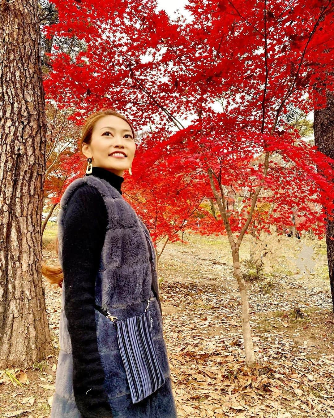 SAORIさんのインスタグラム写真 - (SAORIInstagram)「🍁🍁🍁 𝐈 𝐥𝐨𝐯𝐞 𝐉𝐚𝐩𝐚𝐧, 𝐰𝐡𝐞𝐫𝐞 𝐈 𝐜𝐚𝐧 𝐟𝐞𝐞𝐥 𝐭𝐡𝐞 𝟒 𝐬𝐞𝐚𝐬𝐨𝐧𝐬. 四季を感じれる日本が好き🇯🇵♡ . bag: @dionis_pleats_bag #ディオニス #Dionis #プリーツバッグ #MadeInJapan #松坂屋上野店 #高島屋大阪店 #pr  hair accessory: #レザー調ワイヤーポニー (v1574)：#ルピス @queen.lupis . earring: #ピアス (v1648)：#ルピス @queen.lupis . #lupis #アクセサリー #ルピスタグラム #lupisタイアップ #pr」11月25日 18時14分 - saogram34