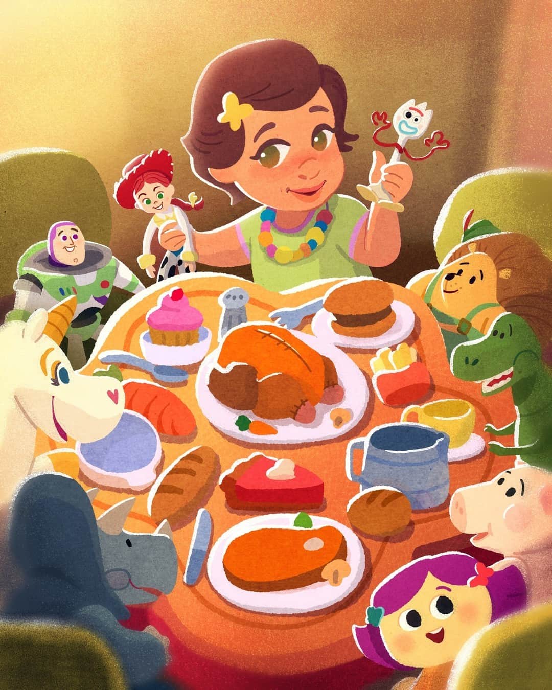 Disney Pixarさんのインスタグラム写真 - (Disney PixarInstagram)「Yee-haw! A turkey!  From all of us at Pixar, wishing you infinite food and fun this Thanksgiving.」11月26日 8時00分 - pixar